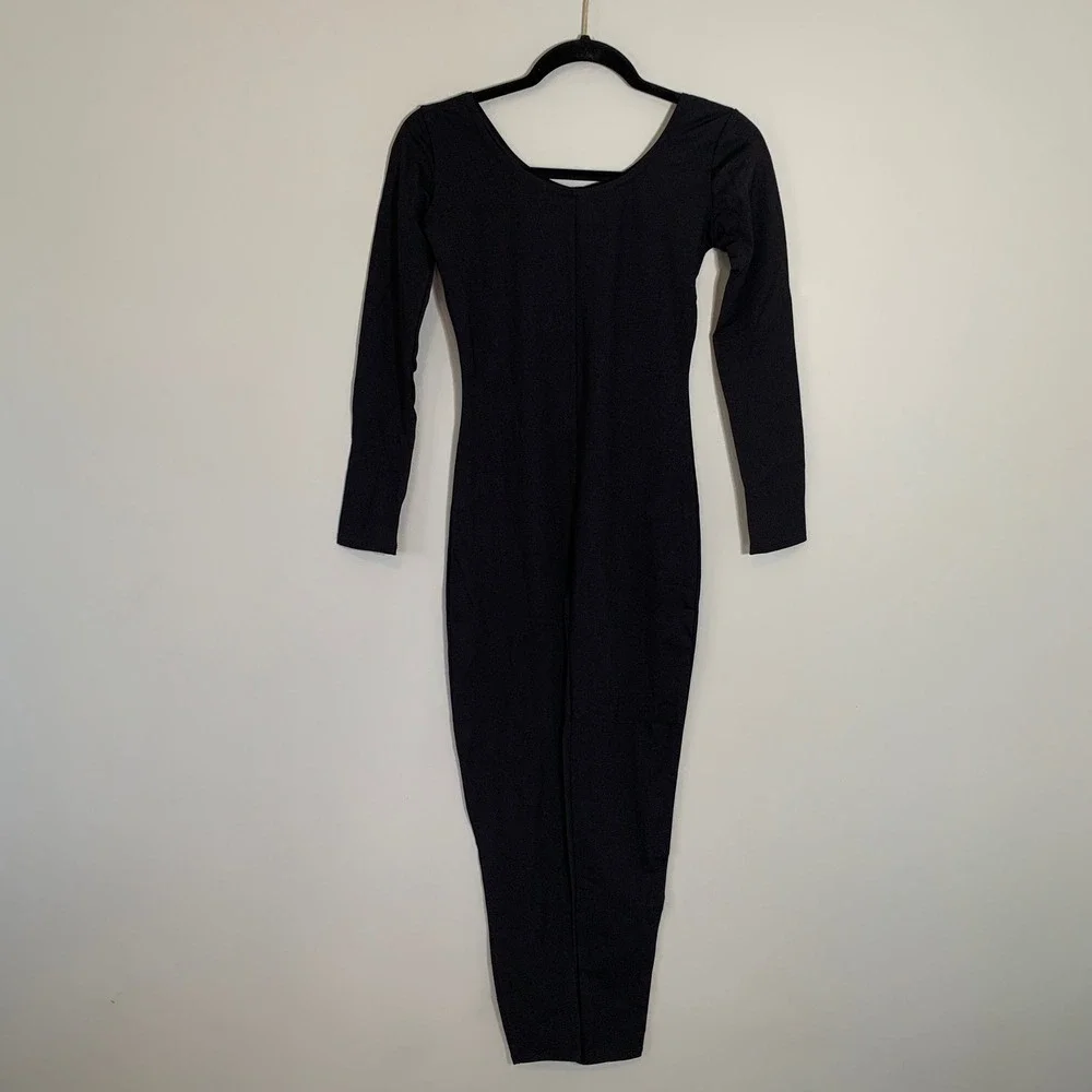 Capezio Black Long Sleeve Unitard Leotard Kids Youth Lg‎ Dance Gymnastics Ballet